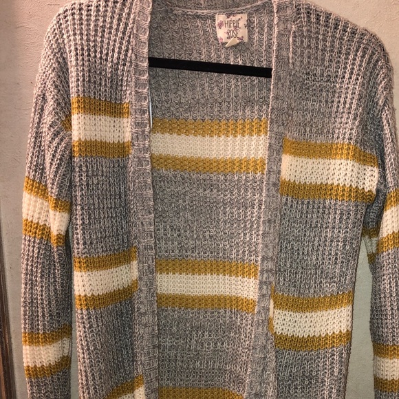 Hippie Rose Sweaters - Long stripped open knit sweater! Small!